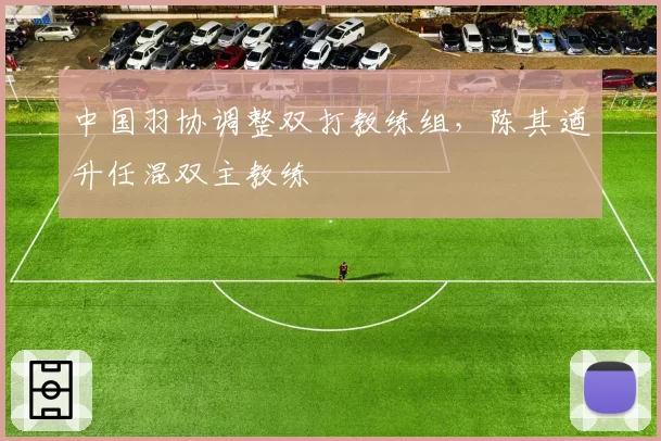 中国羽协调整双打教练组,陈其遒升任混双主教练