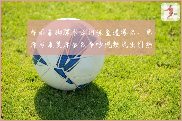 陈雨菲脚踝术后训练量遭曝光,恩师与康复师激烈争吵视频流出引热议